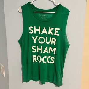 Fifth Sun St Patrick’s Day Shamrock Muscle Tee